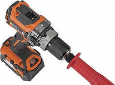 Крепление дрели к туалетной спирали Ridgid K-6P