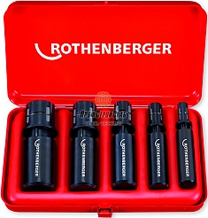 Набор ниппельспанеров для изготовления сгонов Rothenberger Nippel Max Set 1/2"-3/4"-1"-1 1/4"-1 1/2"